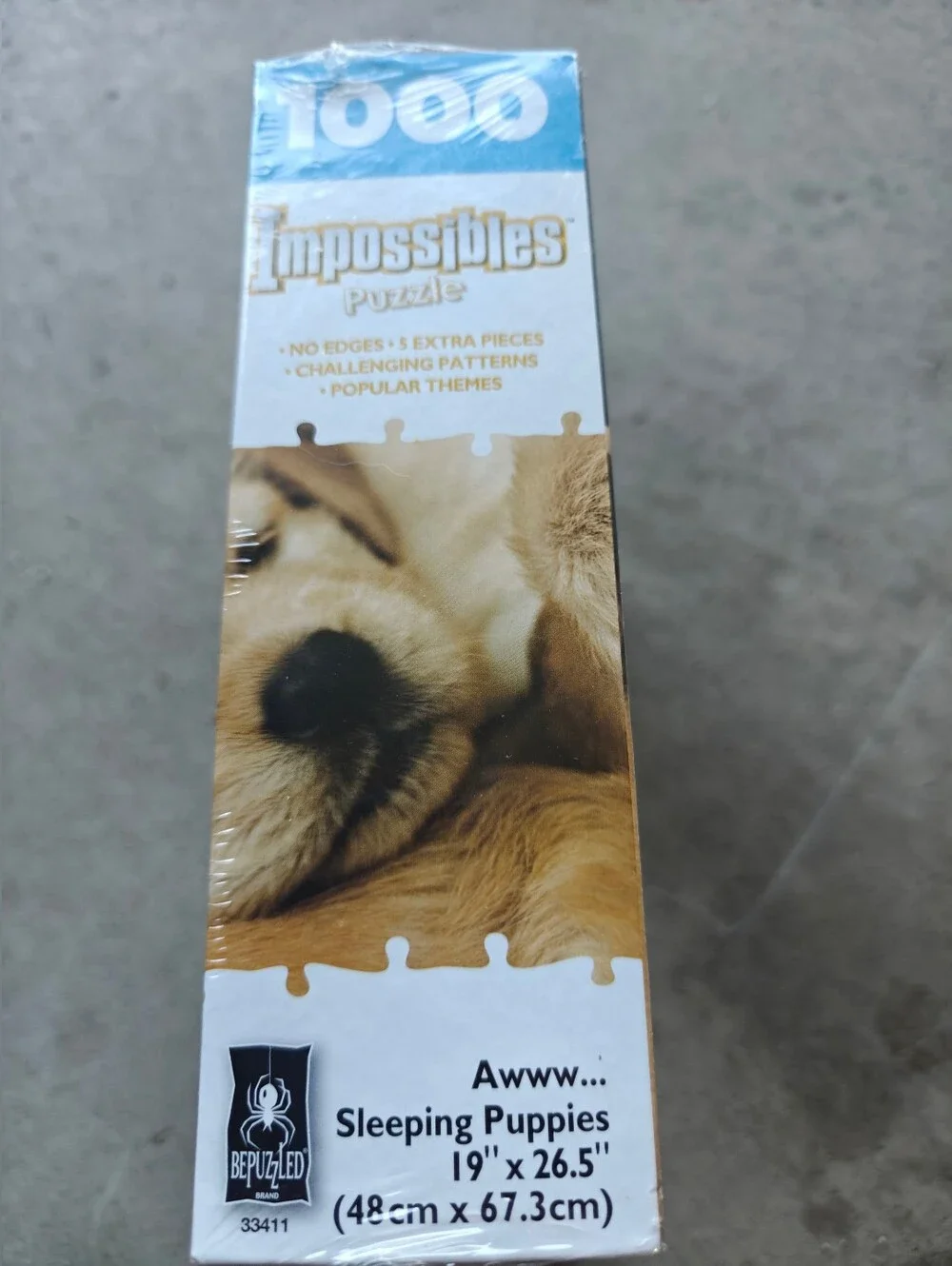 Impossibles Puzzle  Awww...  Sleeping Puppies 1000 Pieces BePuzzled NEW SEALED